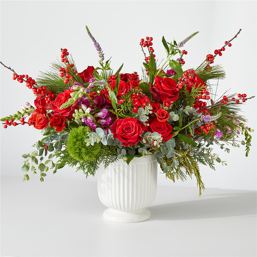 Big Red Bow Bouquet – Stardust Flowers, Surrey BC