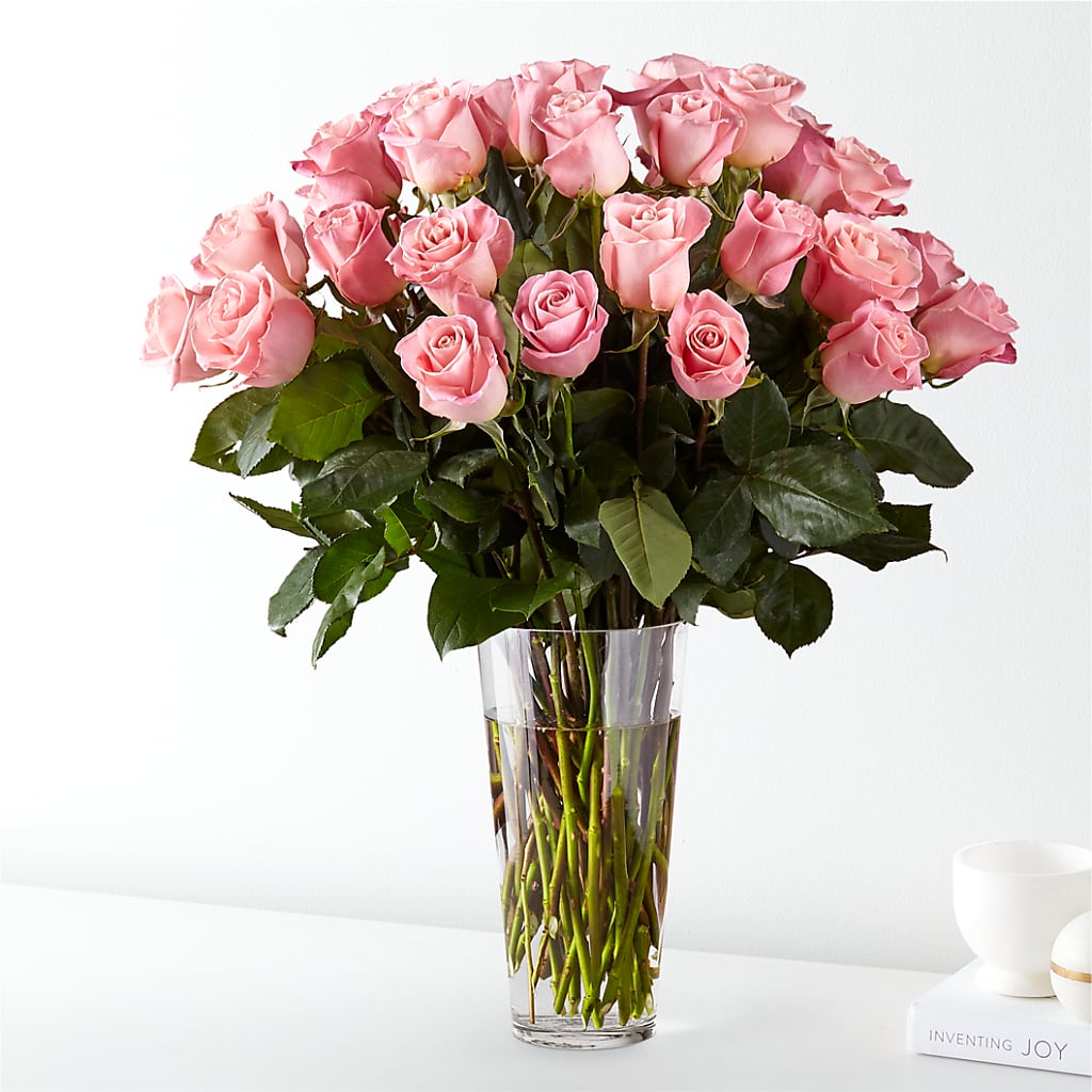 Long Stem Pink Rose Bouquet – Stardust Flowers, Surrey BC