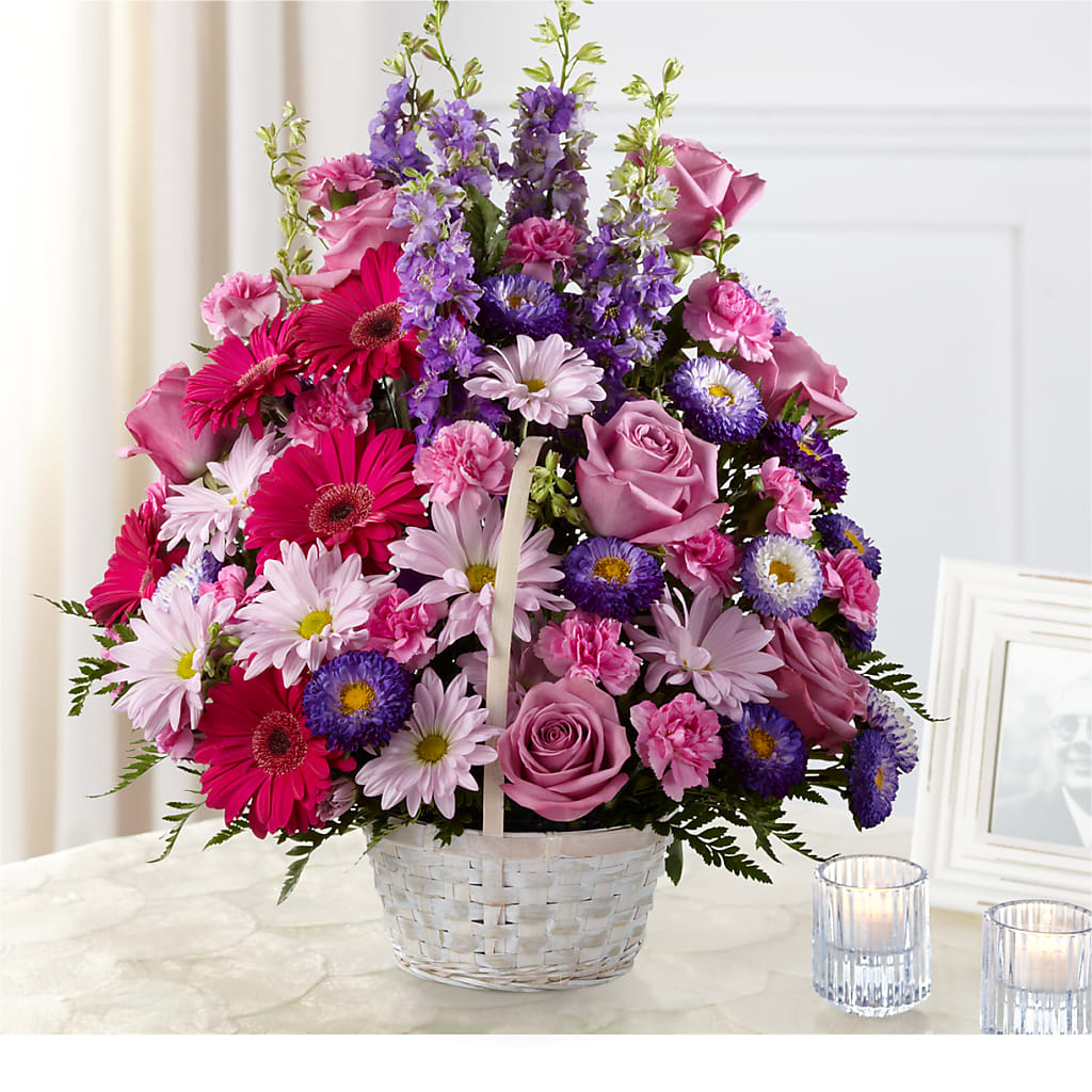Pastel Peace Basket – Stardust Flowers, Surrey BC