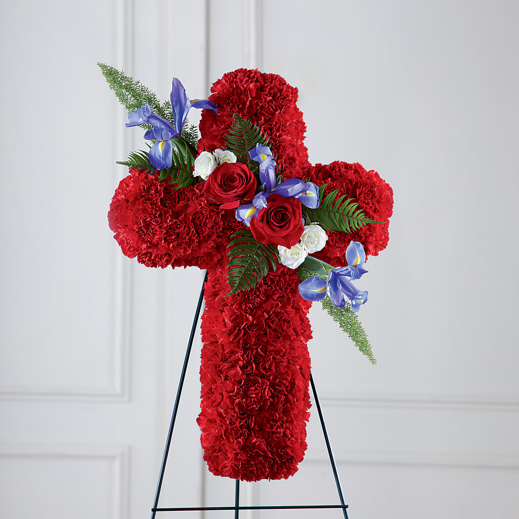 Faithful Hero Floral Cross – Stardust Flowers, Surrey BC
