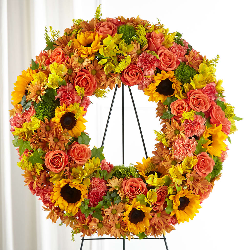 Autumnal Memories Wreath (Standard) – Stardust Flowers, Surrey BC