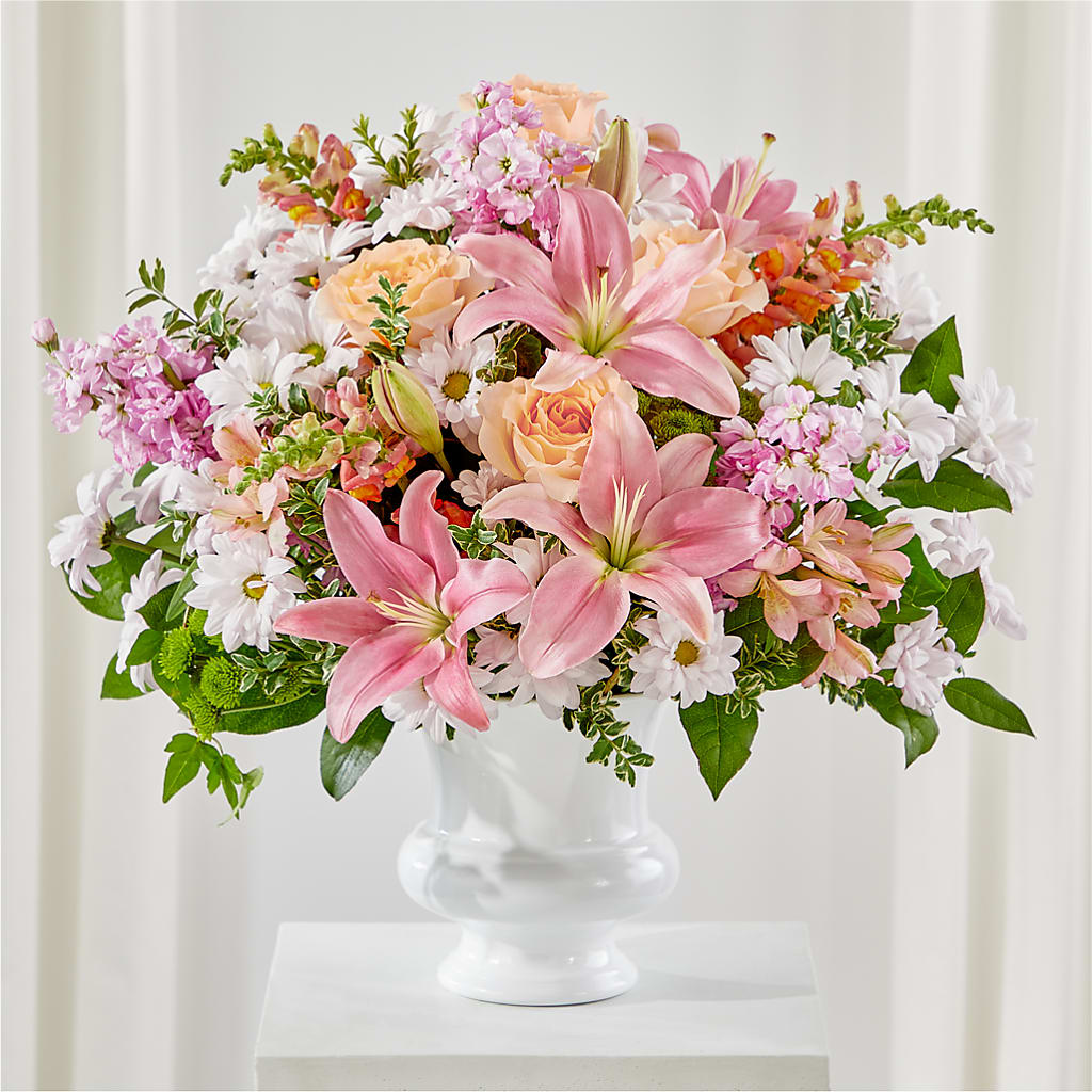 Heartfelt Gesture Urn Arrangement – Stardust Flowers, Surrey BC