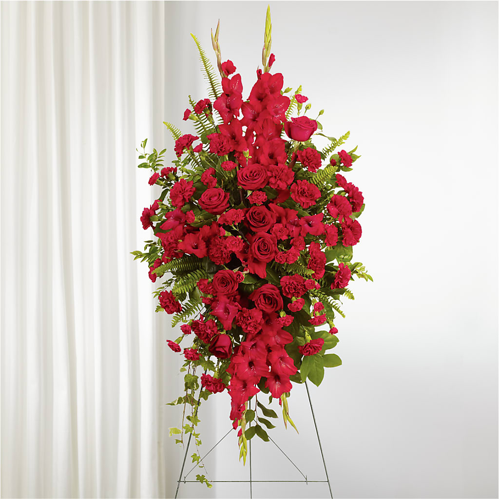 From the Heart Standing Spray – Stardust Flowers, Surrey BC