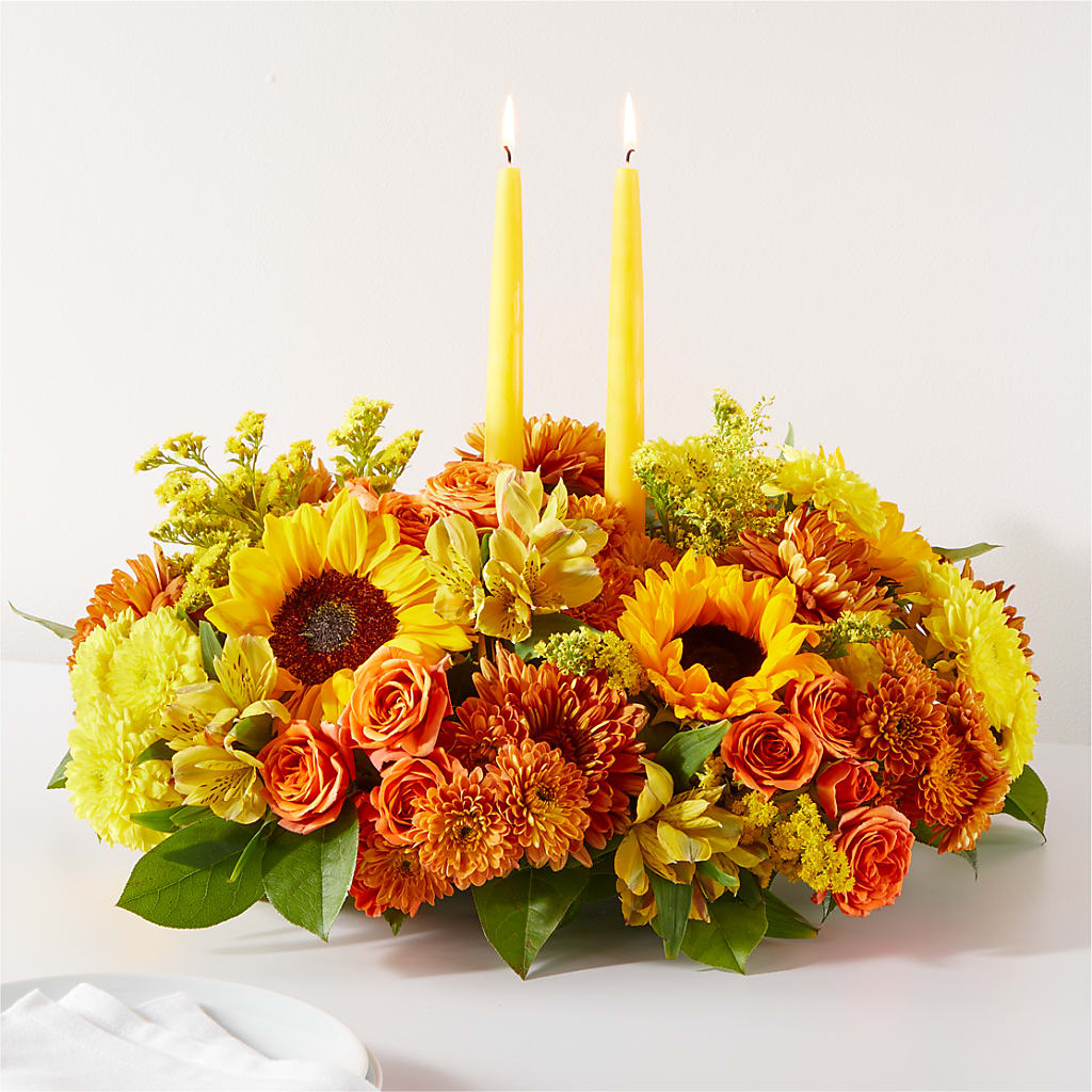 Autumn Harmony Centerpiece – Stardust Flowers, Surrey BC