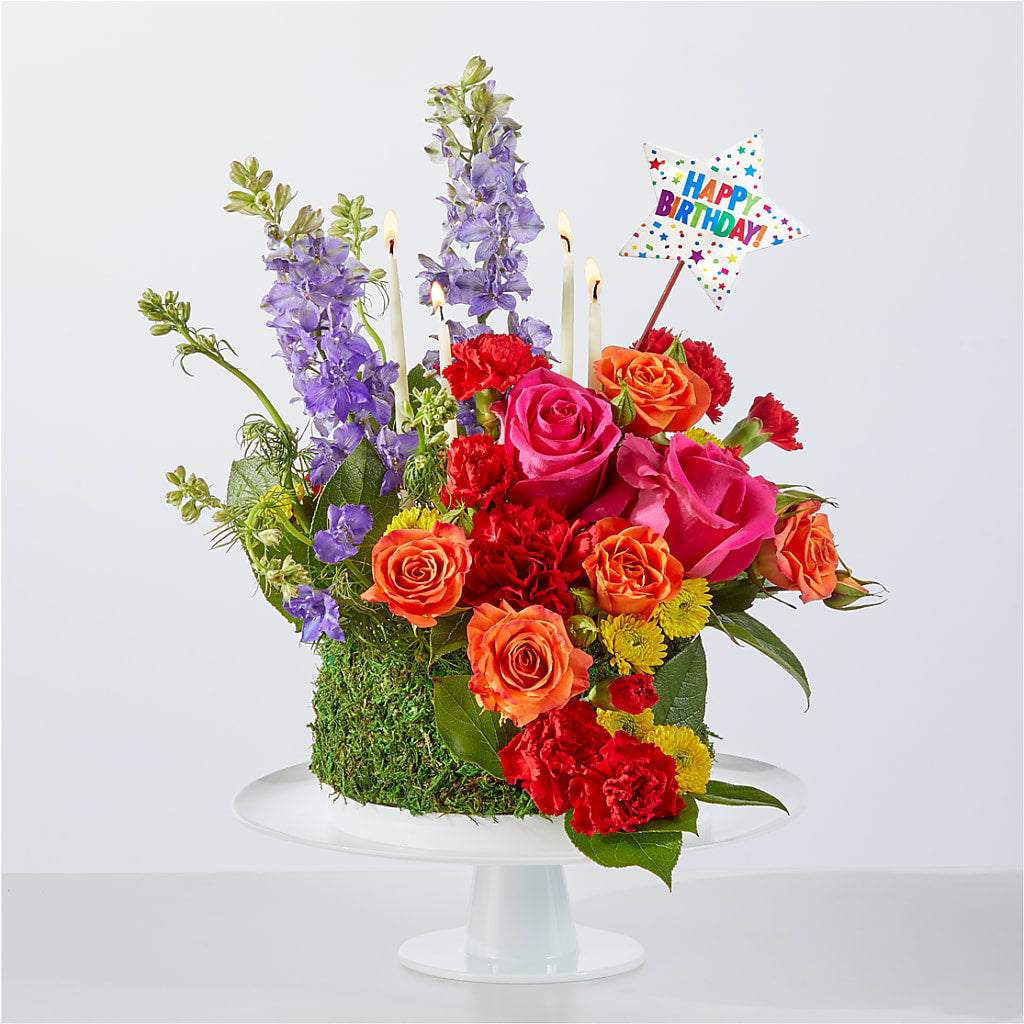 Best Year Yet Floral Cake – Stardust Flowers, Surrey BC