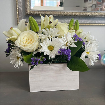 Beyond Blue Box Bouquet –  Stardust Flowers, Surrey BC