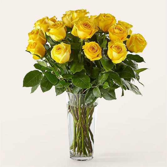 Long Stem Yellow Rose Bouquet –  Stardust Flowers, Surrey BC