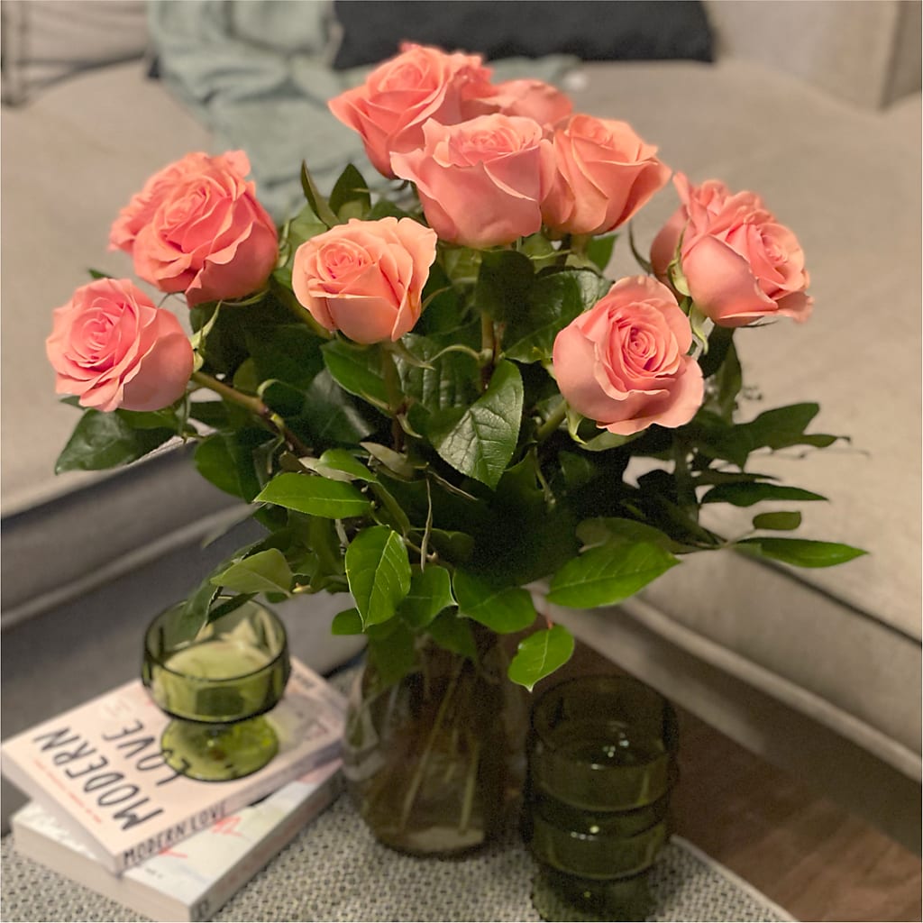 Long Stem Pink Rose Bouquet –  Stardust Flowers, Surrey BC