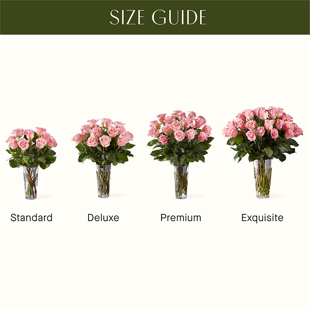 Long Stem Pink Rose Bouquet –  Stardust Flowers, Surrey BC