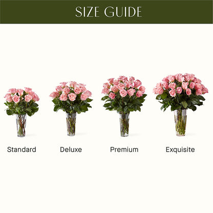 Long Stem Pink Rose Bouquet –  Stardust Flowers, Surrey BC
