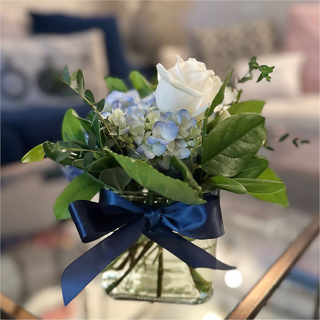 Sky Blue Delight Bouquet –  Stardust Flowers, Surrey BC