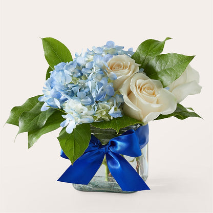 Sky Blue Delight Bouquet –  Stardust Flowers, Surrey BC