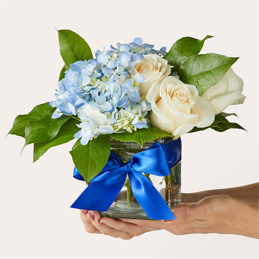 Sky Blue Delight Bouquet –  Stardust Flowers, Surrey BC