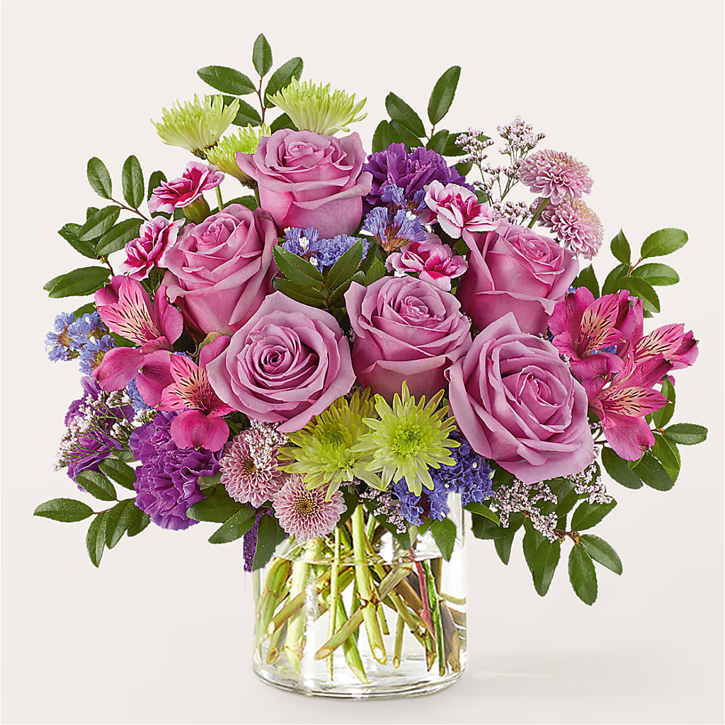 Glass Half Full Bouquet –  Stardust Flowers, Surrey BC
