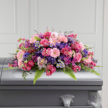 Glorious Garden Casket Spray –  Stardust Flowers, Surrey BC
