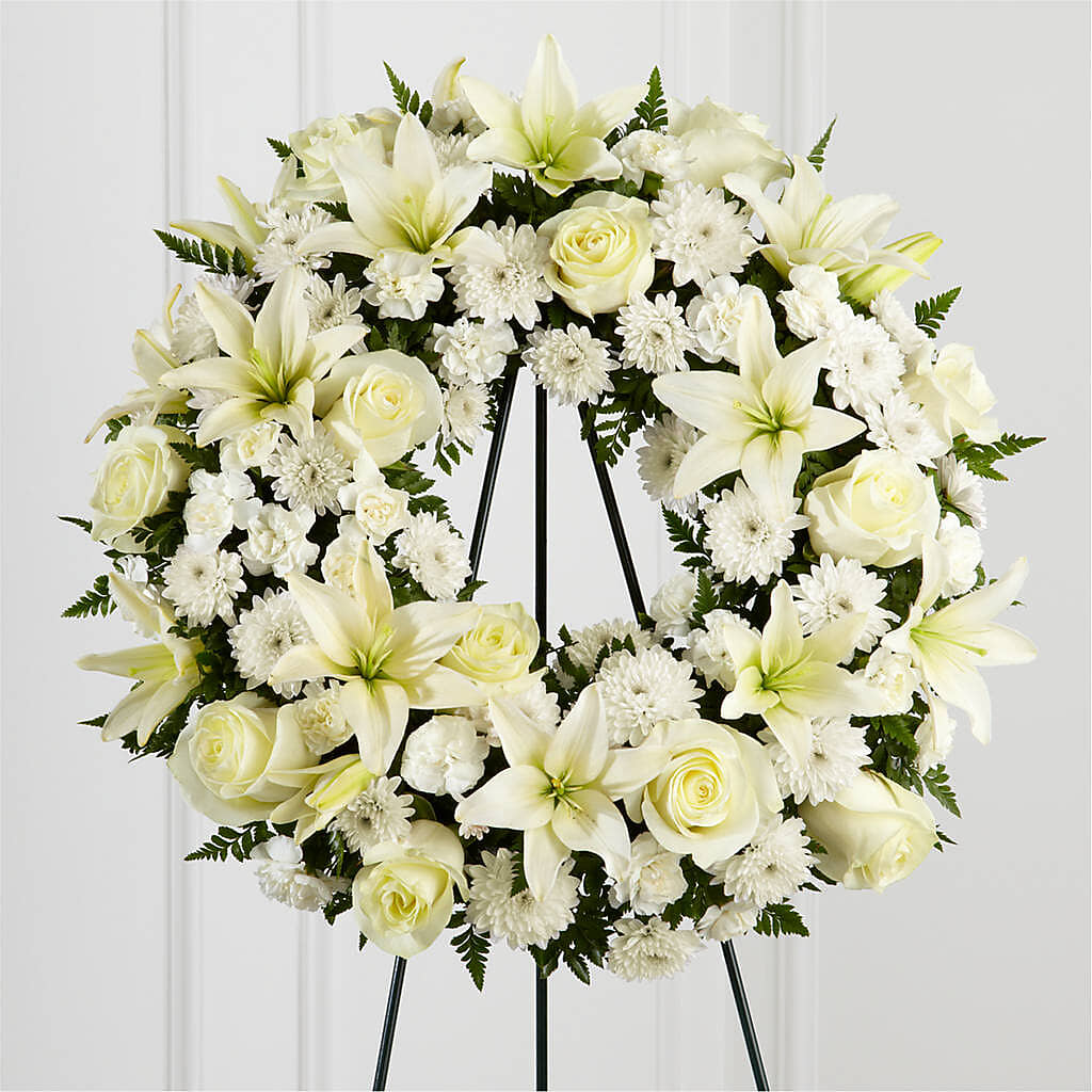 Treasured Tribute Wreath –  Stardust Flowers, Surrey BC