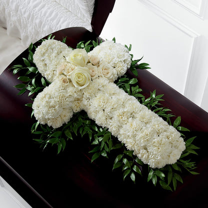 Peaceful Memories Casket Spray (Standard) –  Stardust Flowers, Surrey BC