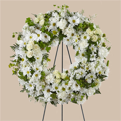 Faithful Wishes Wreath –  Stardust Flowers, Surrey BC