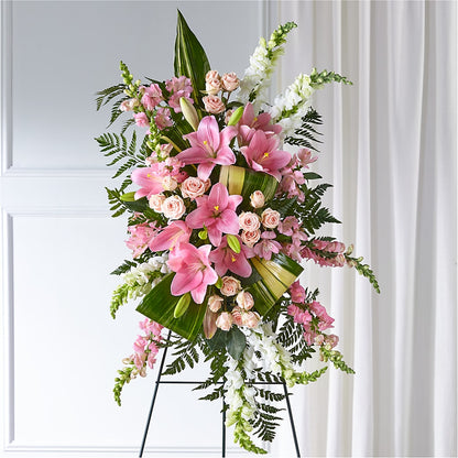 Elegant Embrace Standing Spray –  Stardust Flowers, Surrey BC
