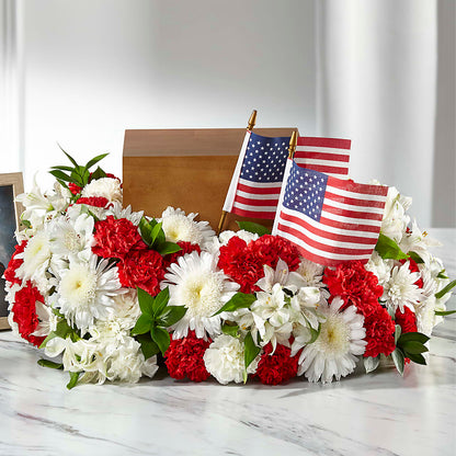 Spirit of Patriotism Cremation Adornment –  Stardust Flowers, Surrey BC