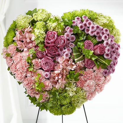 Heartwarming Standing Heart –  Stardust Flowers, Surrey BC