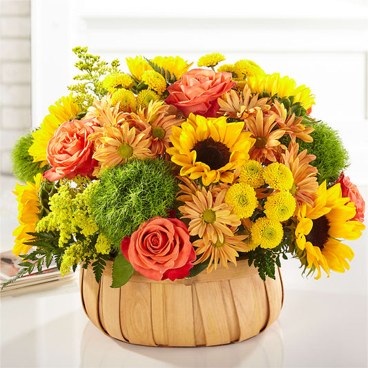 Harvest Sunflower Basket –  Stardust Flowers, Surrey BC