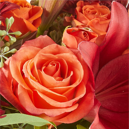 Crimson Leaves Bouquet –  Stardust Flowers, Surrey BC