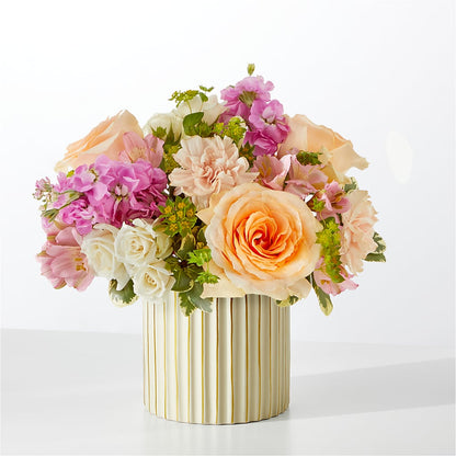 Paradise Bouquet with Ivory Vase –  Stardust Flowers, Surrey BC