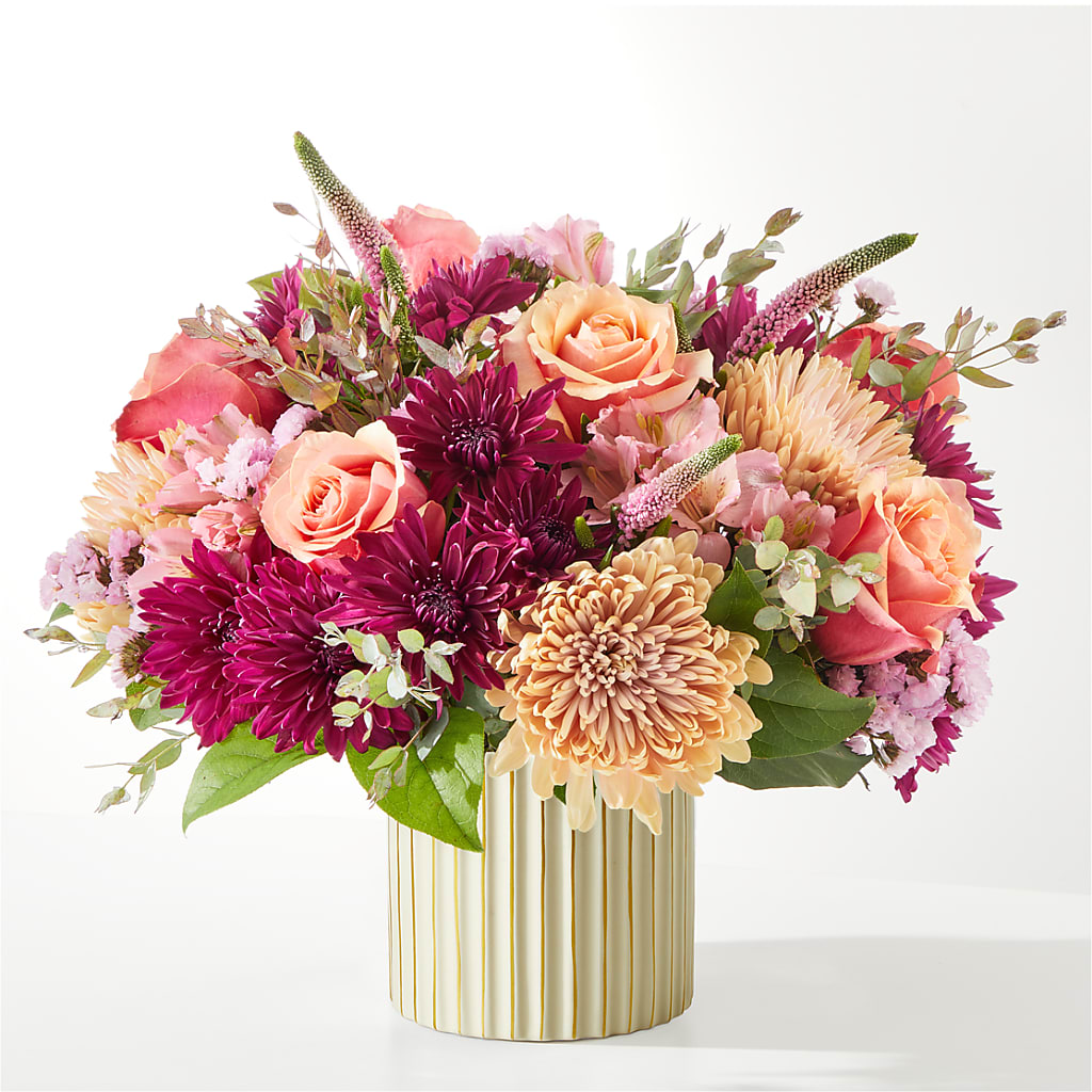 Berry Cobbler Bouquet with Ivory Vase –  Stardust Flowers, Surrey BC