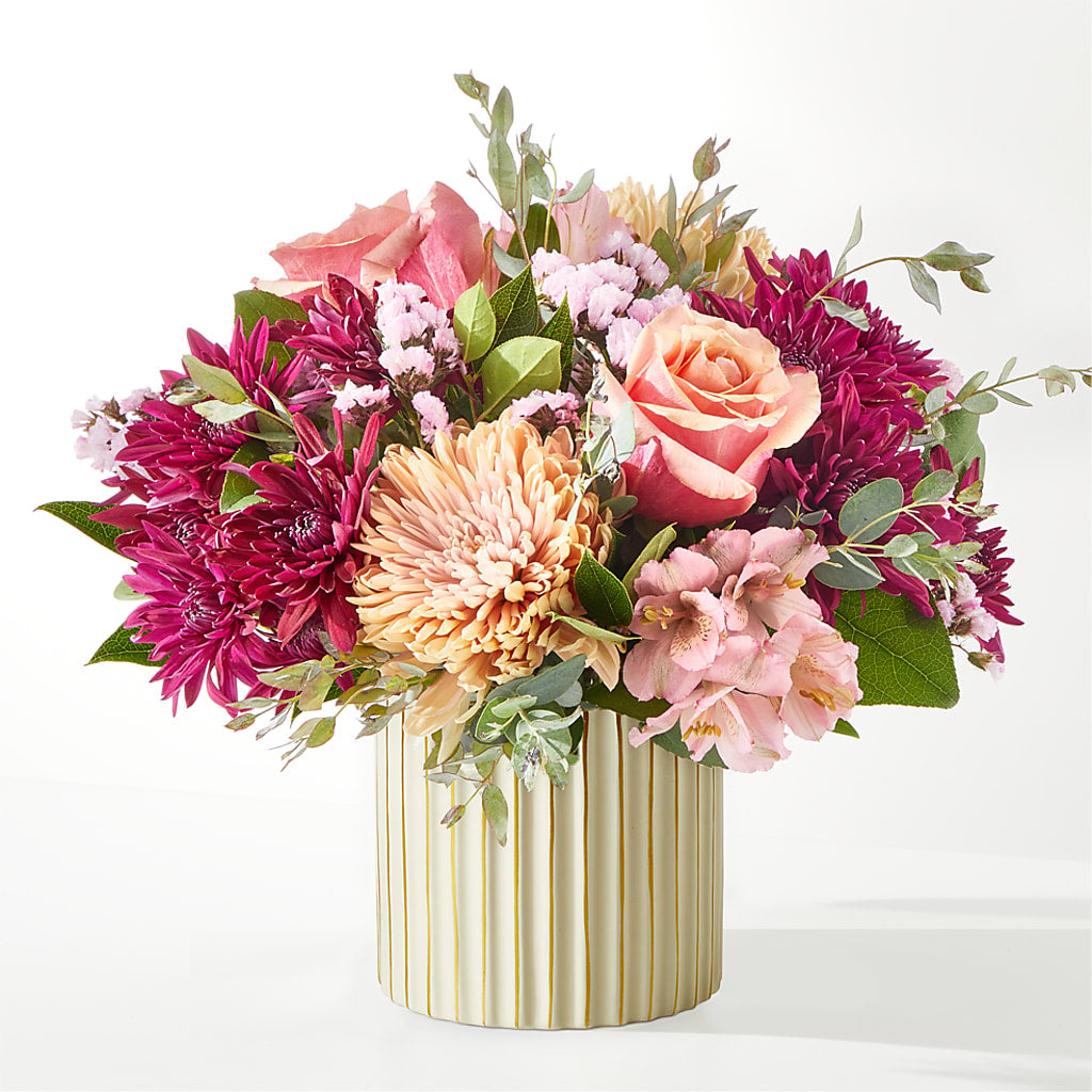 Berry Cobbler Bouquet with Ivory Vase –  Stardust Flowers, Surrey BC