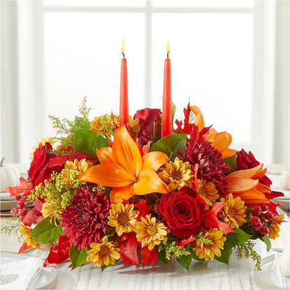 Autumn's Embrace Centerpiece –  Stardust Flowers, Surrey BC