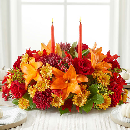 Autumn's Embrace Centerpiece –  Stardust Flowers, Surrey BC