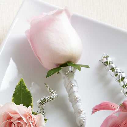 Pink Rose Boutonniere –  Stardust Flowers, Surrey BC