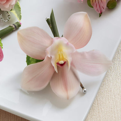 Pink Cymbidium Boutonniere –  Stardust Flowers, Surrey BC
